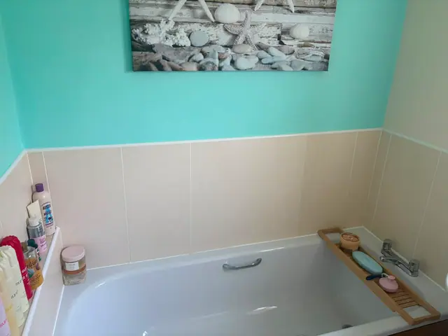 Bathroom before a new finish was installed